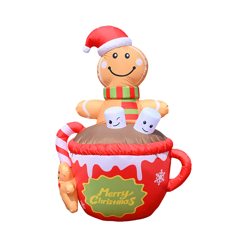 Gingerbread Hot Cocoa Cup Front View