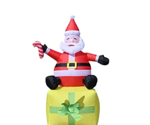 Santa on Gift Box