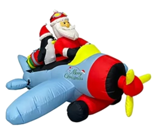 Santa Airplane Scene